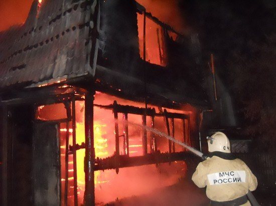В Ульяновске сгорел садовый домик