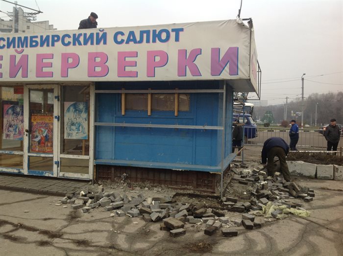 130 незаконных объектов убрали с улиц Ульяновска