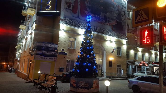 Ульяновск украшают в преддверии Нового года