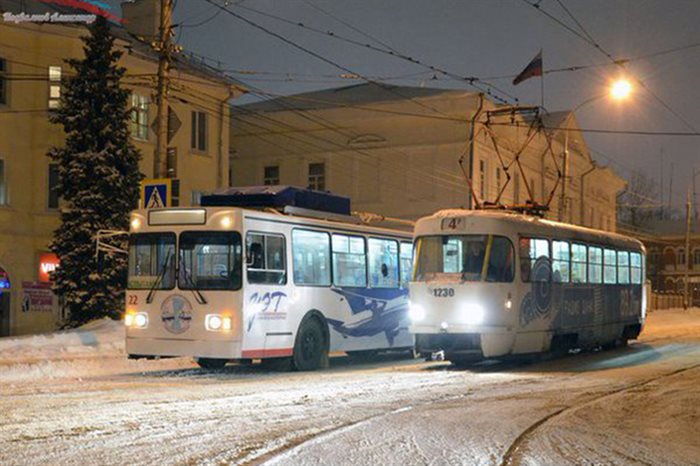 На Рождество маршрутки и трамваи Ульяновска будут ходить до двух часов ночи