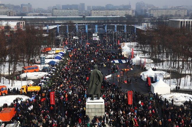 Ульяновские волонтеры приняли участие в митинге в Москве