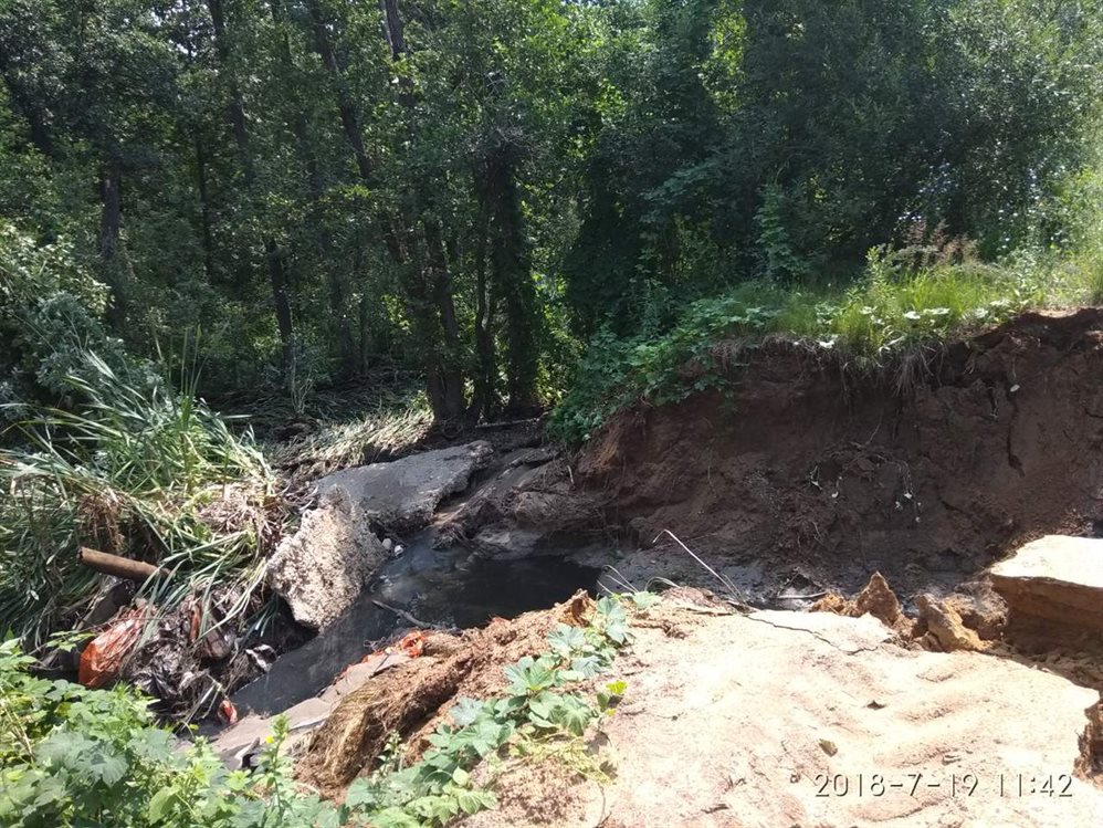 Под Димитровградом прорвало канализационный отстойник