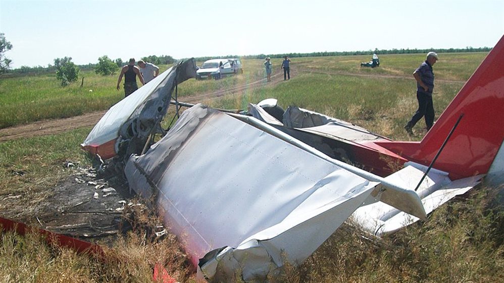 В Майнском районе разбился самолёт. Пилот погиб