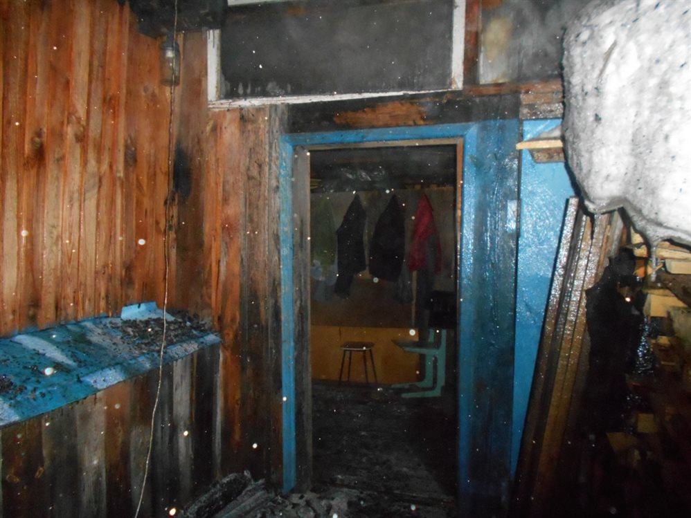 В Барышском районе в доме сгорел мужчина