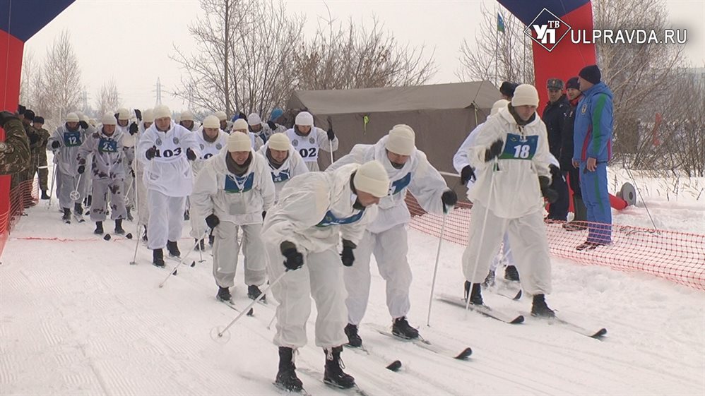 Ульяновские десантники соревновались друг с другом на лыжах