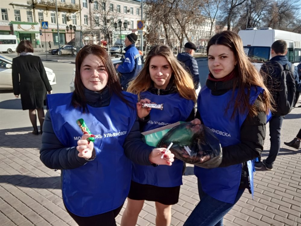 Жители Ульяновска обменяли сигарету на конфету