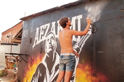В Ульяновске прошел фестиваль байкерских граффити