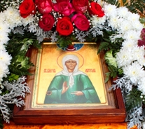 В  Жадовский монастырь вновь прибывает икона Матроны Московской