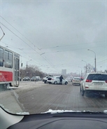 Обледенение дороги вызвало аварию на мосту через Свиягу в Ульяновске 1 ноября (фото)