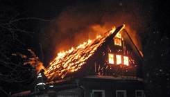 В Сенгилеевском районе сгорел дом-дача