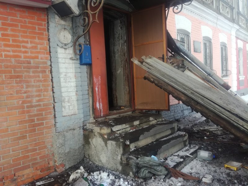 В доме в центре Ульяновска рухнула стена