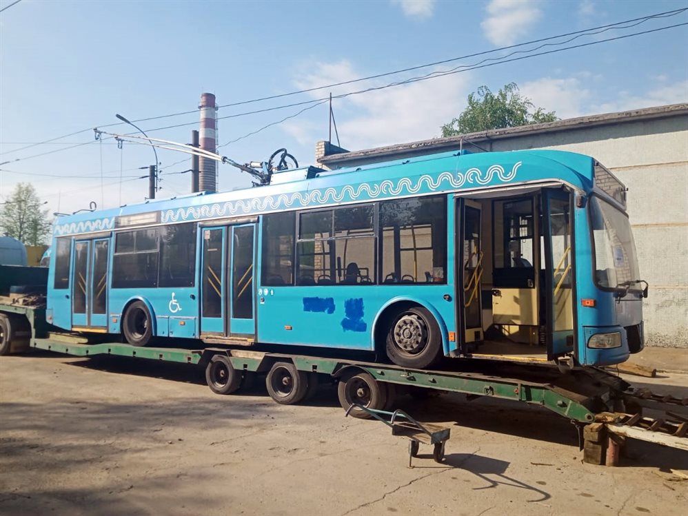 В Ульяновск из Москвы доставили два троллейбуса