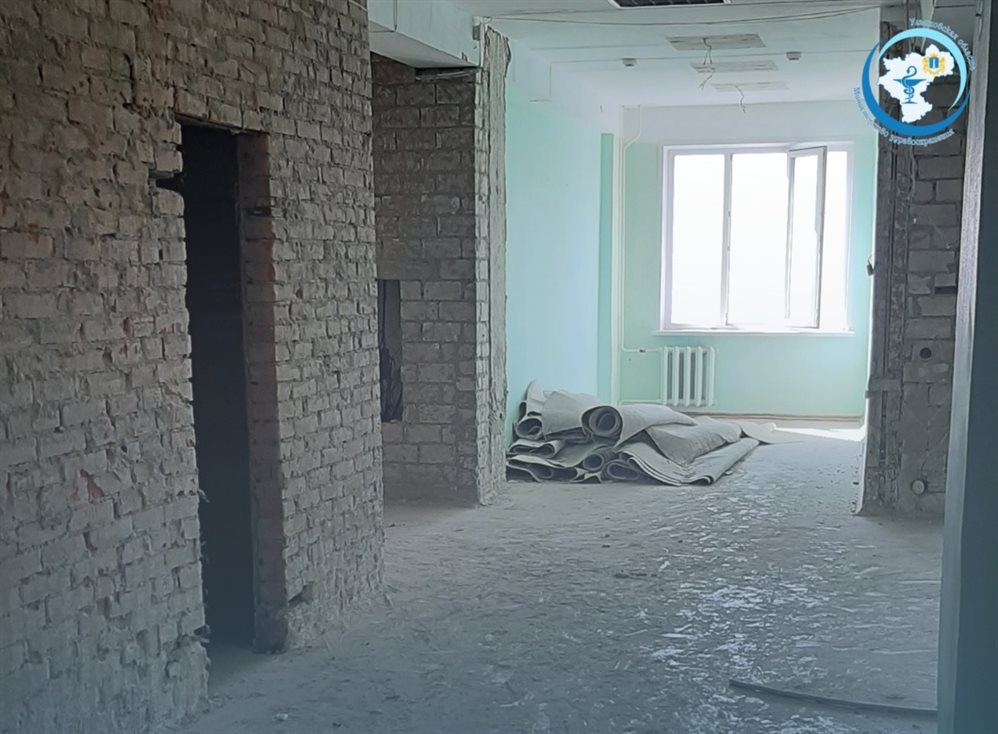В Ульяновской областной больнице ремонтируют гастроэнтерологическое отделение