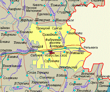 Кузоватово ульяновск карта