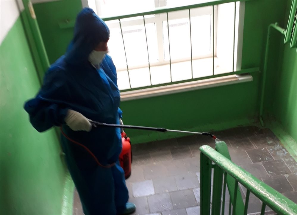 В Ульяновске продезинфицировали 801 многоквартирный дом