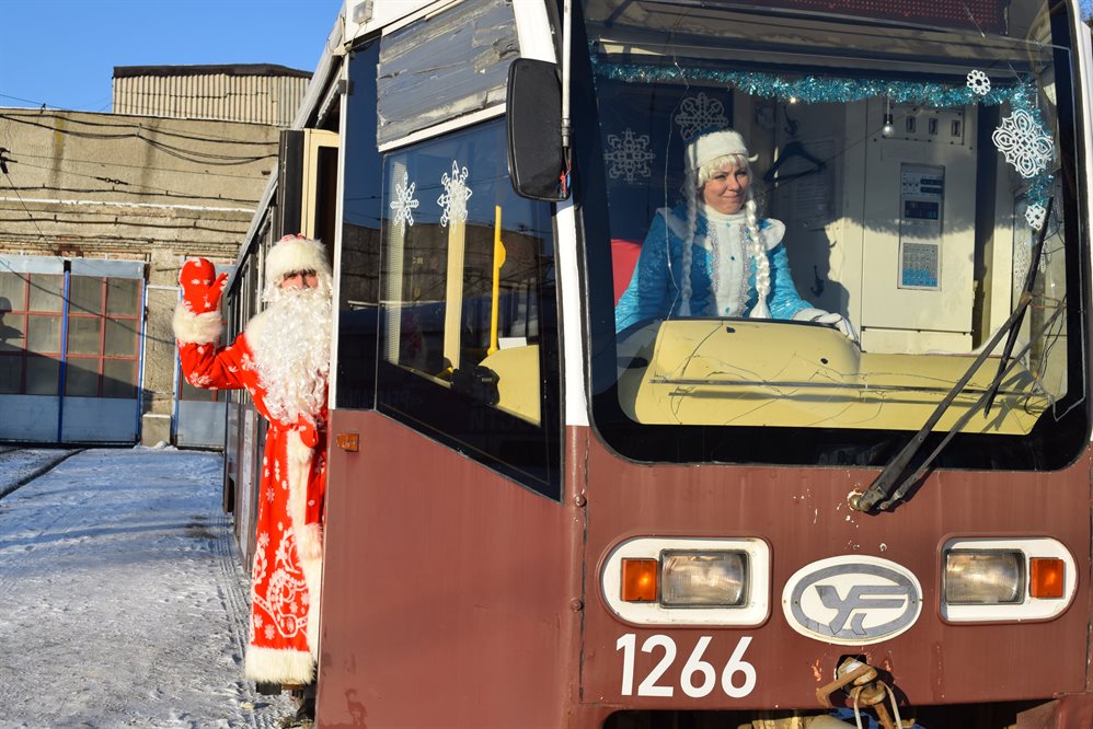 Движение трамваев и троллейбусов Ульяновска в новогоднюю ночь продлят на час