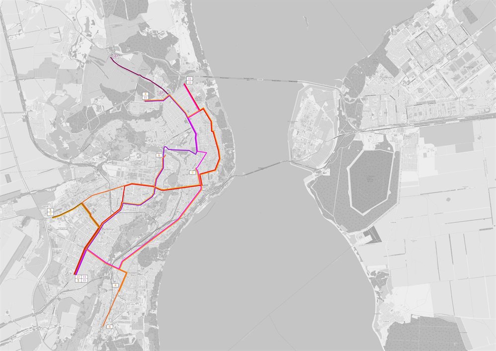 Карта ульяновска с трамвайными маршрутами