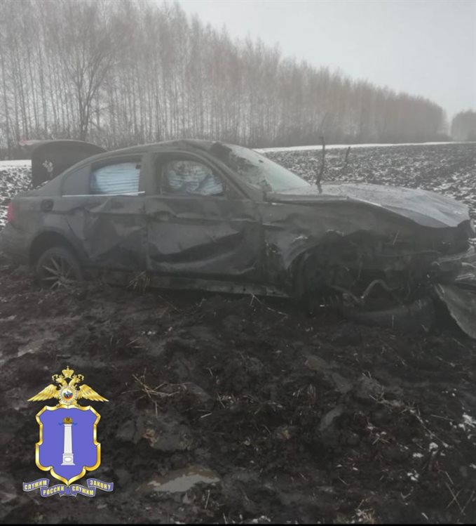 В Цильнинском районе «БМВ» опрокинулся в кювет, водитель попал в больницу