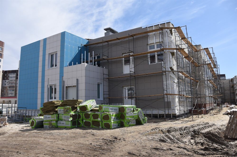 Здание нового детского сада в Засвияжье готово на 85%