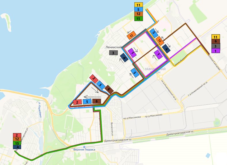 В Заволжье с 1 июля изменится схема движения троллейбусов