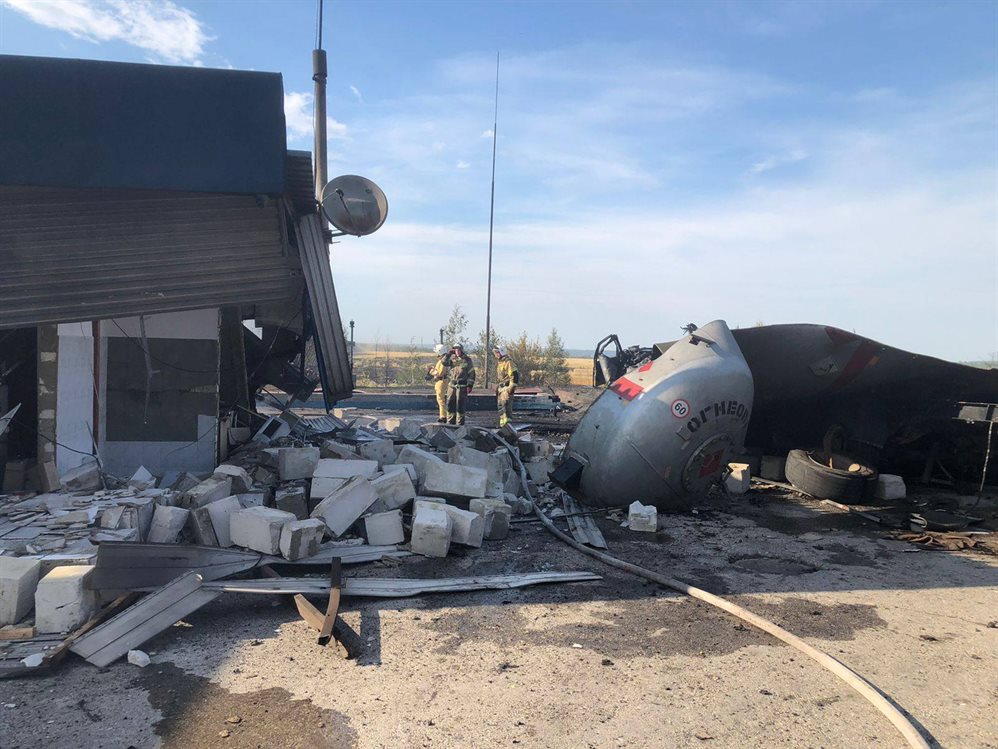 Следком: в Кузоватово на автозаправке взорвался газовоз