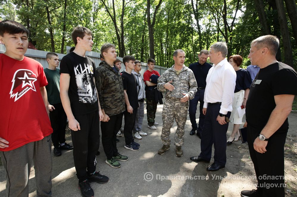 Алексей Русских посетил единственный в регионе лагерь военно-патриотической направленности