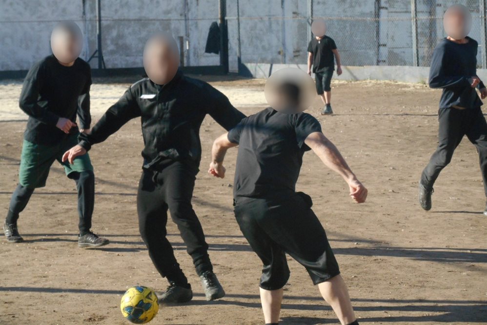 В ульяновской колонии устроили футбольный матч