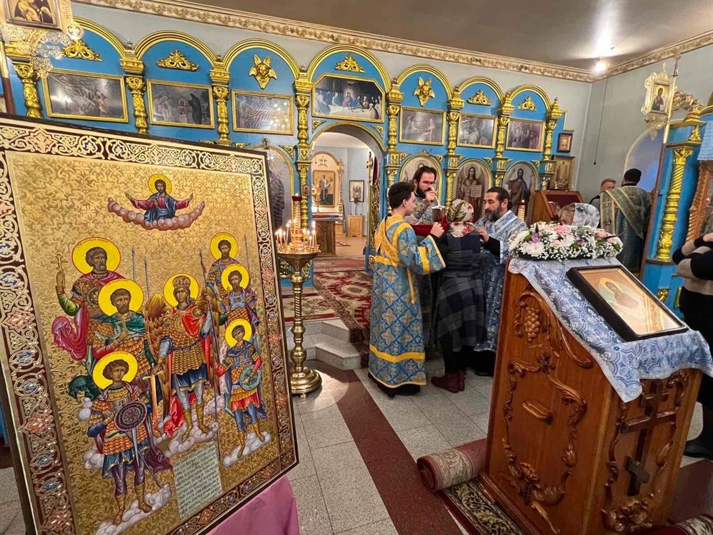 В дар храму от прихожан. Икона «Собор святых воинов» появилась в храме Ульяновской области