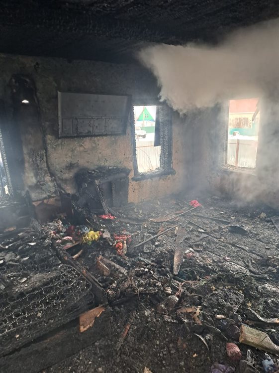 В Майнском районе два ребёнка погибли в пожаре