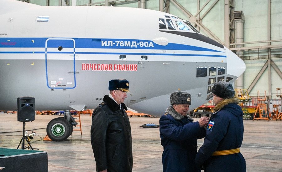 Ульяновскому Ил-76МД-90А присвоили имя военного летчика Вячеслава Ефанова