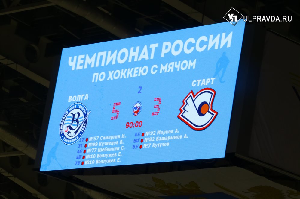 На экваторе – пятая. «Волга» на мажорной ноте закончила первый круг чемпионата России по хоккею с мячом