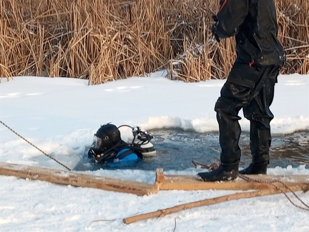 Ульяновец на мотосанях провалился под лёд
