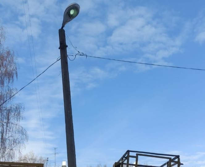 В селе Петровское местный житель украл фонарный столб