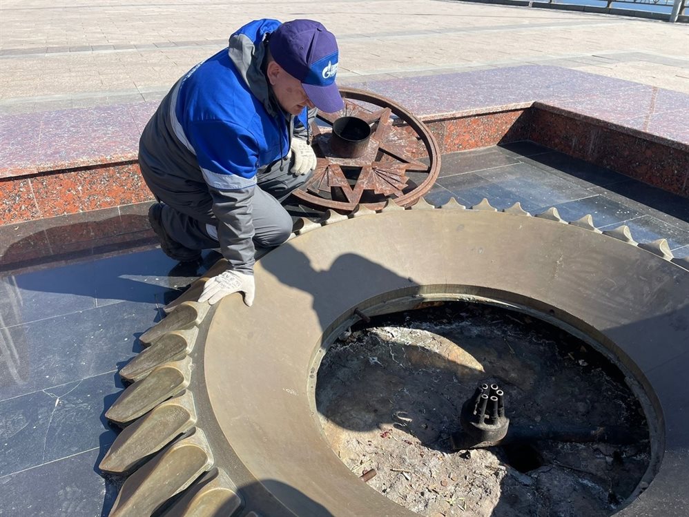 Ульяновские газовики провели техническое обслуживание Вечных огней