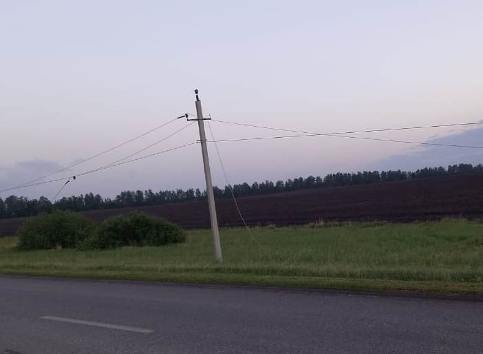 В Ульяновской области из-за урагана без электричества оставались 15 населённых пунктов