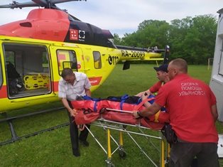 Вертолёт санавиации экстренно доставил пациента из Барышского района в Ульяновск