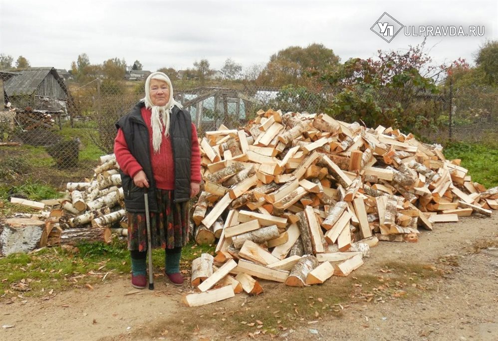 Проект «Теплая изба» принес Ульяновской области всероссийскую победу, а двум десяткам бабушек – по машине дров