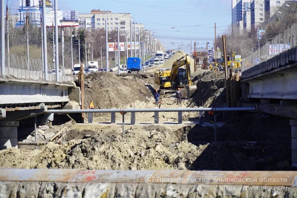 В Ульяновске продолжается капитальный ремонт минаевского моста