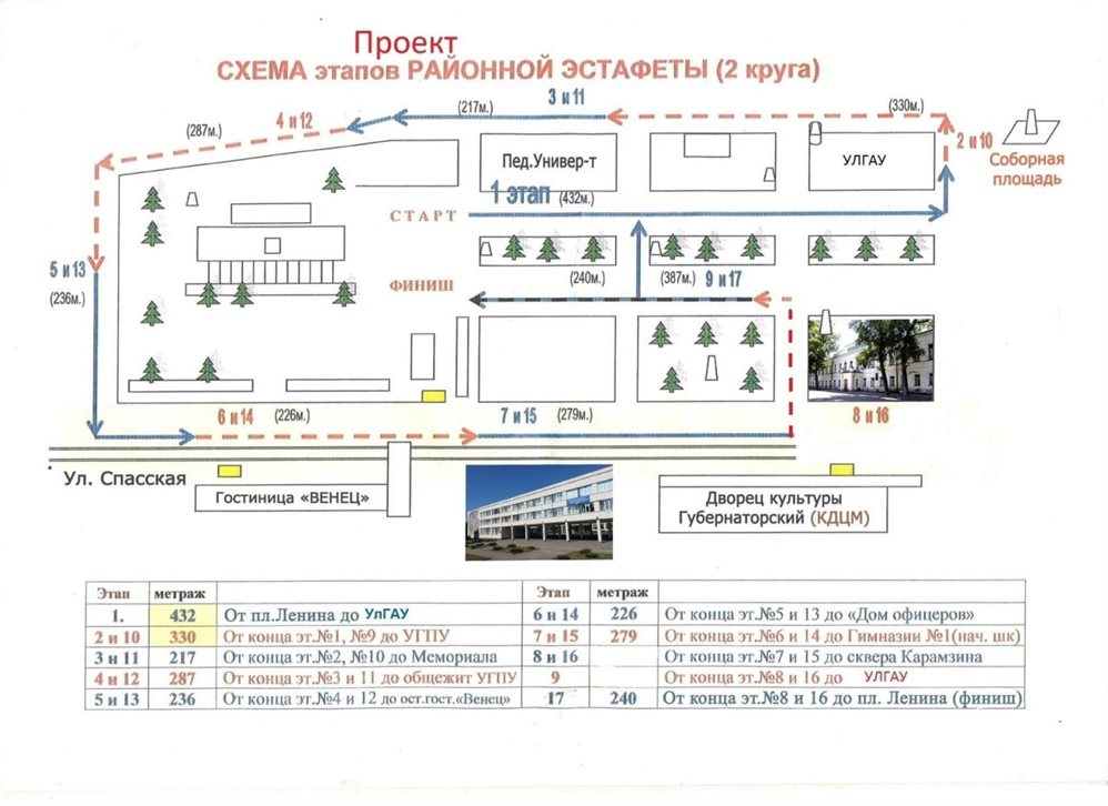 В Ульяновске опубликовали схемы перекрытия дорог на время эстафет