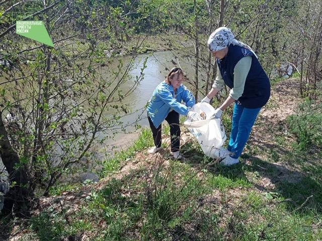 В Новомалыклинском районе берега трёх рек очистили от мусора