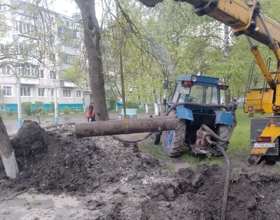 В Киндяковке отремонтировали трубопровод холодного водоснабжения