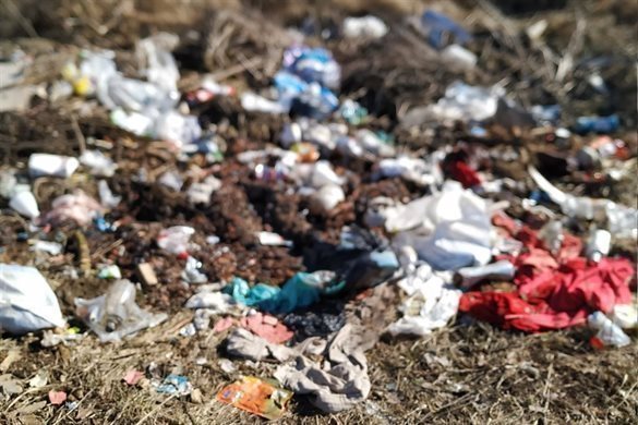В Старой Майне ликвидировали незаконную свалку мусора