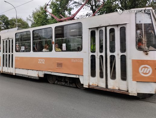 На севере Ульяновска из-за ДТП встали трамваи
