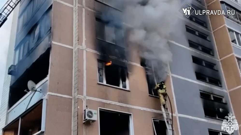 Квартиры сгорели, самогонщик скончался. Что произошло в Ульяновске в доме на Корунковой