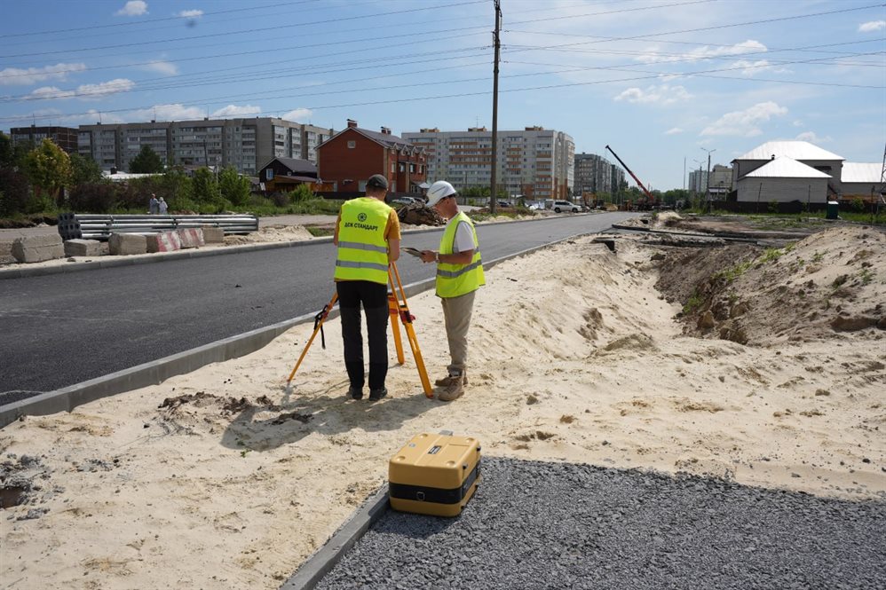 В новых микрорайонах Ульяновска строят современные дороги
