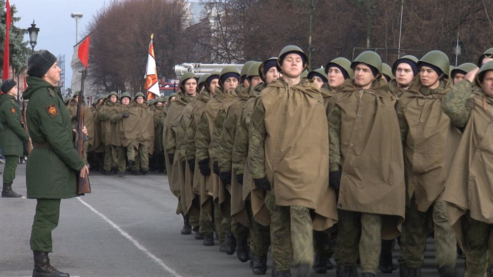 В Ульяновске прошёл митинг, посвященный параду 1941 года на Красной площади