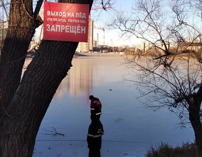 Ульяновские спасатели вывели шесть детей со льда на Свияге