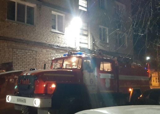 В Заволжье Ульяновска горела квартира