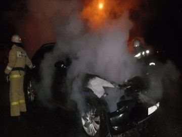 В Ульяновской области полностью сгорели два автомобиля