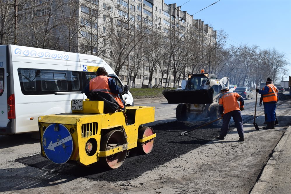 Темпы ремонта дорог наращивают в Ульяновске